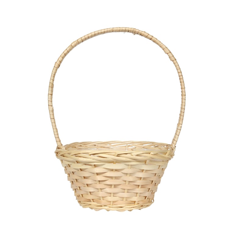 White Unpeeled Rustic Storage Basket 27.5cm - Perfect Home Decor & Kitchen Solution