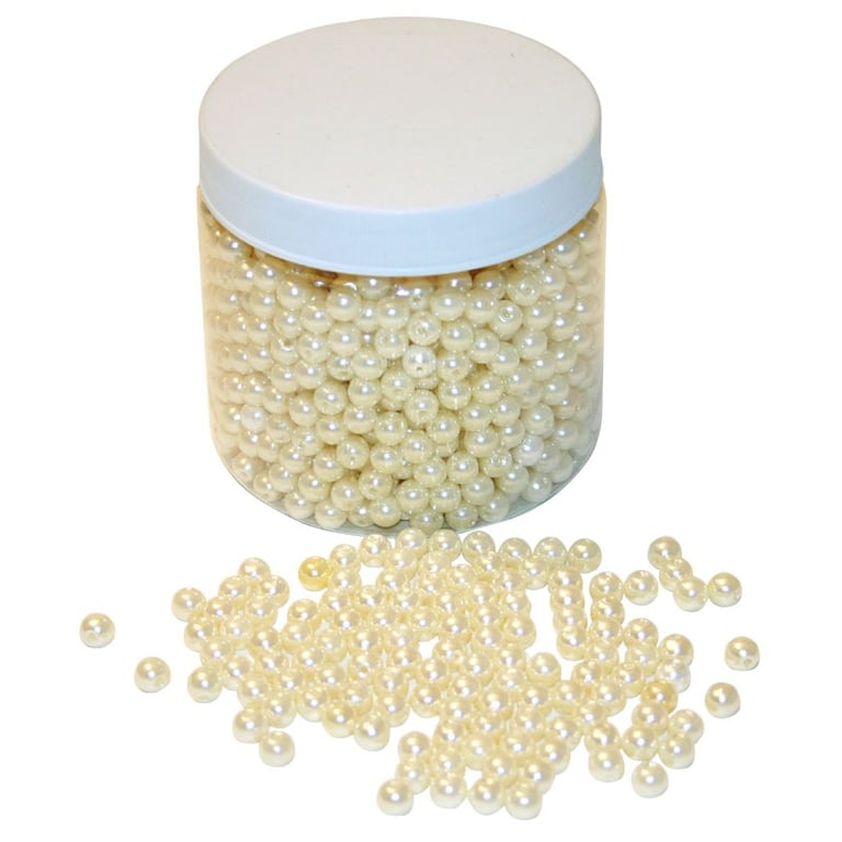 8mm White Pearls - High-Quality Pearl Beads for Fashion Jewelry and Home Decor