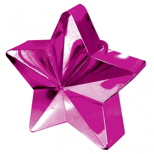Bright Pink Star Balloon Weight - Decorative Home Accent with Stability and Style