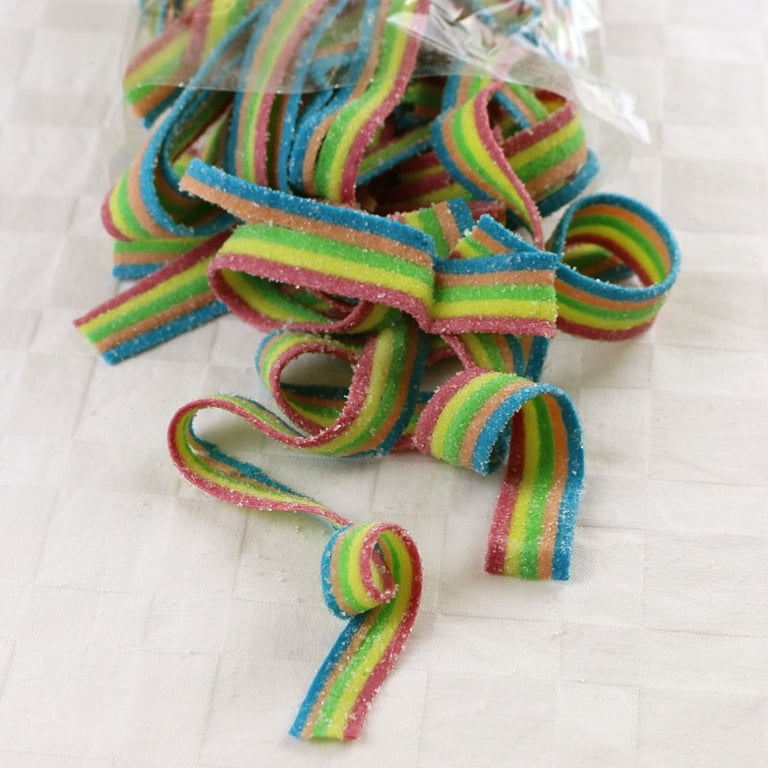 Rainbow Strips 50-Piece Set - Vibrant Home Decor and Party Supply for Kids Crafts and Birthday Celebrations