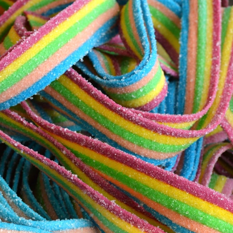 Rainbow Strips 50-Piece Set - Vibrant Home Decor and Party Supply for Kids Crafts and Birthday Celebrations