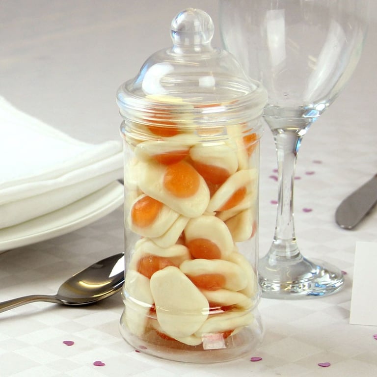 Fried Eggs Candy Jar - Sweet Treat Dispenser and Kitchen Storage Container