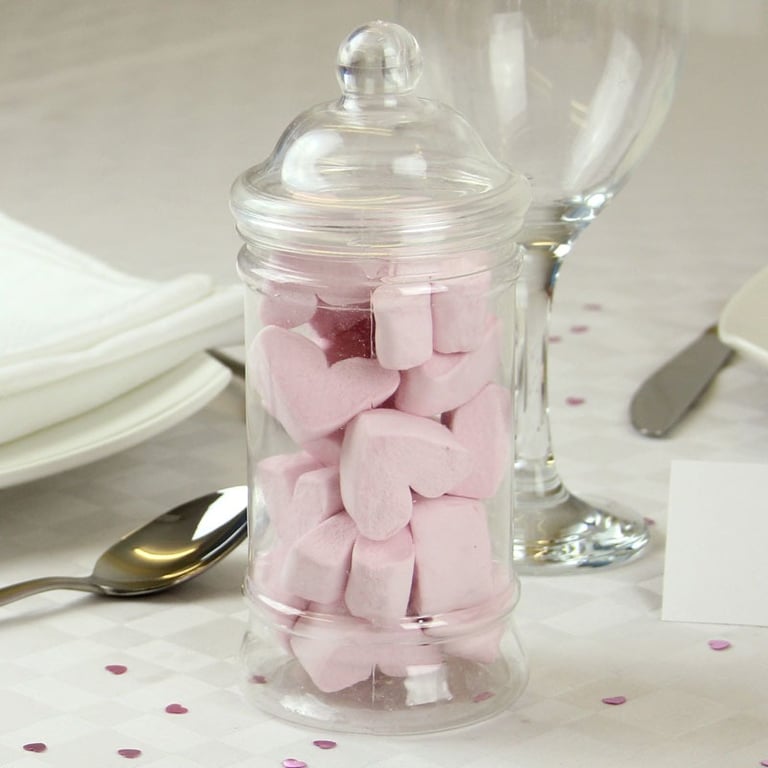 Mallow Hearts Candy Storage Jar - Home Decor Sugar Container