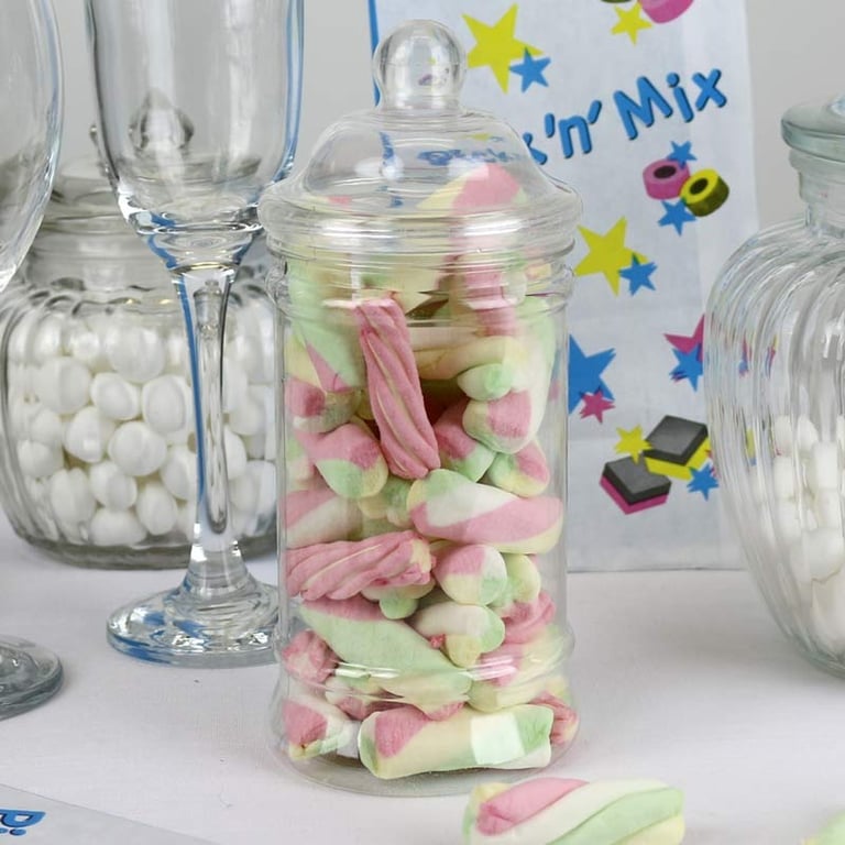 Marshmallow Mix Candy Jar - Sweet Treat Storage for Home Decor and Holiday Decoration