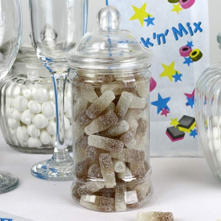 Retro Fizzy Cola Bottle Candy Jar - Vintage Home Decor Storage Container