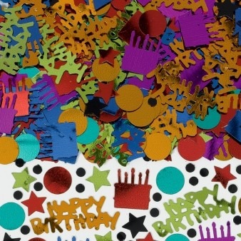 Dots Stripes Happy Birthday Confetti Party Decorations Home Decor Supply