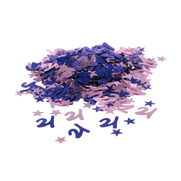 Mini Stars 21 Confetti - Perfect Party and Home Decorations for Weddings, Celebrations, and Events