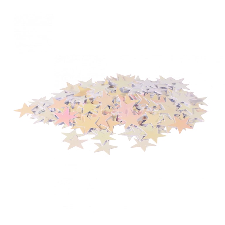 Iridescent Star Confetti - Glittering Event Decorations for Parties and Celebrations