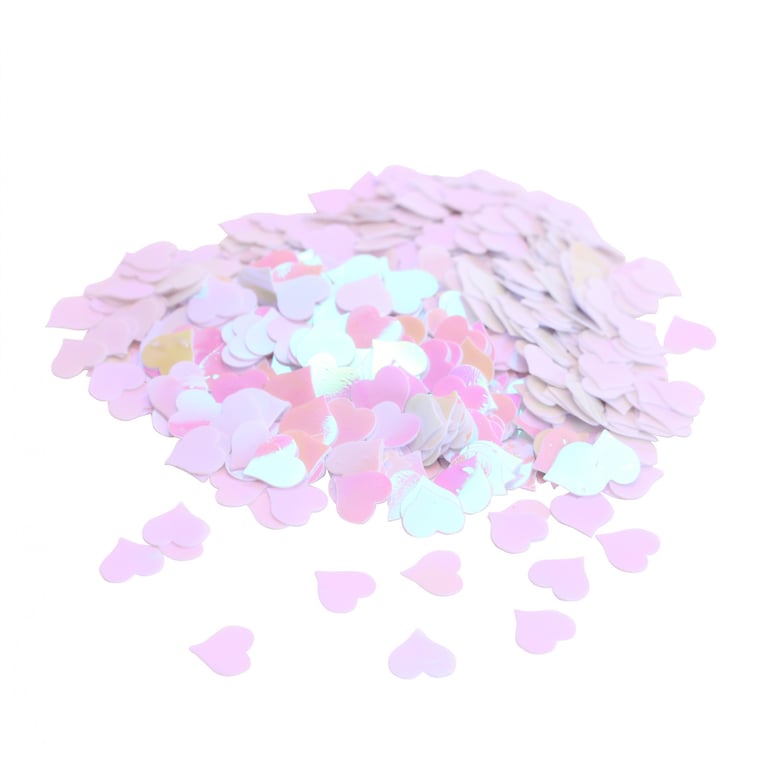 Iridescent Hearts Sparkly Confetti - Perfect Wedding and Party Decorations