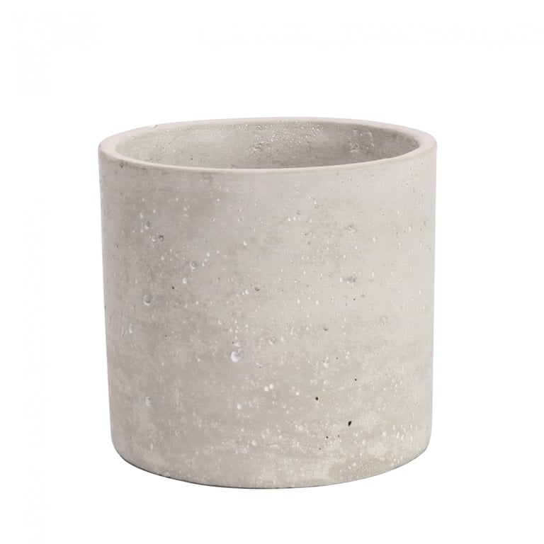 Round Cement Flower Pot 11cm - Durable Outdoor Plant Container & Garden Decor
