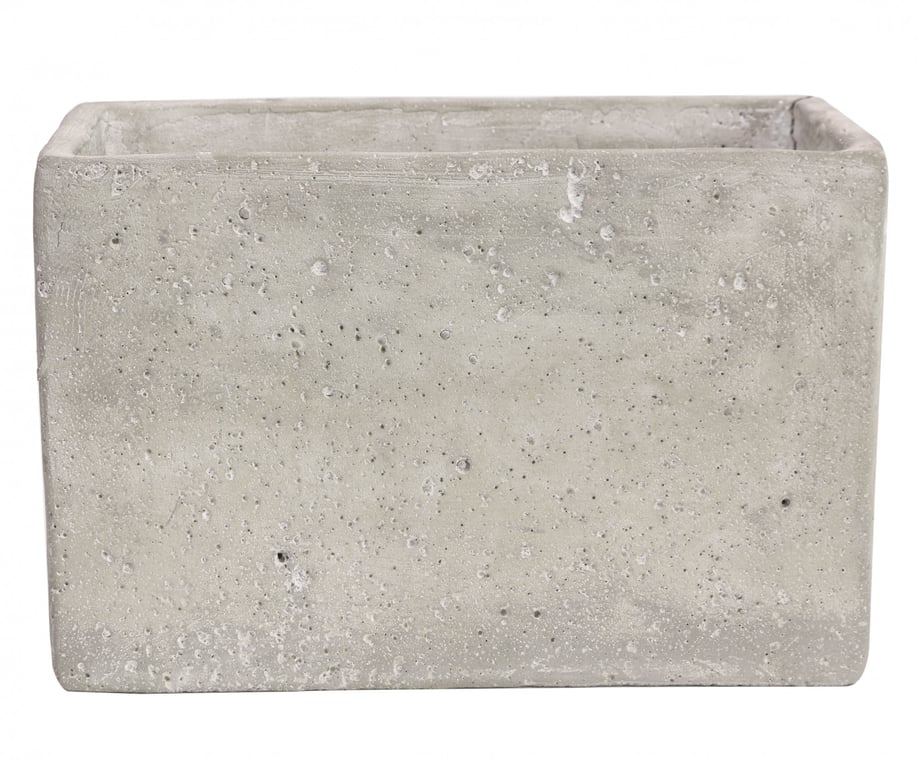 Cement Flower Pot - 16cm Tank Planter for Home & Garden Decor
