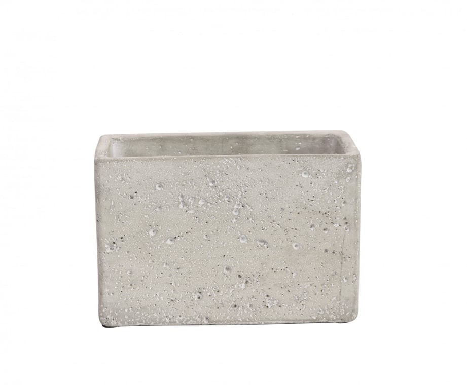 Cement Flower Pot 10.5cm - Small Outdoor Garden Planter Home Decor Container