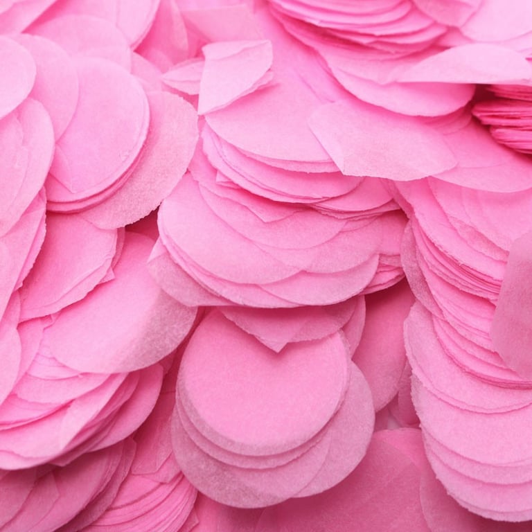 Baby Pink Paper Dots Confetti - Perfect Celebration Decorations for Weddings, Parties & Events