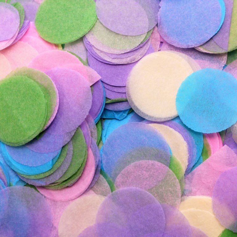 Assorted Colours Paper Dots Confetti - Perfect Party Decorations for Weddings and Events