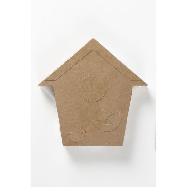 Compact Wooden Bird House - 18cm x 2.5cm Outdoor Nesting Box for Small Birds and Wildlife