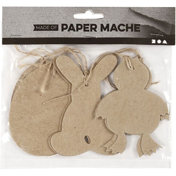 Easter Hanging Decorations Set - 6 Pcs, 10cm High, Perfect Home and Garden Easter Decoration