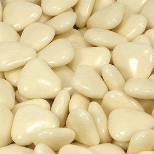 Ivory Mini Heart Dragees - Adorable Wedding Favors & Cake Decorations