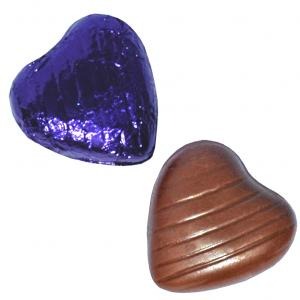 Purple Foil Chocolate Hearts - 1kg Sweet Valentine s Day Treats Gift Box