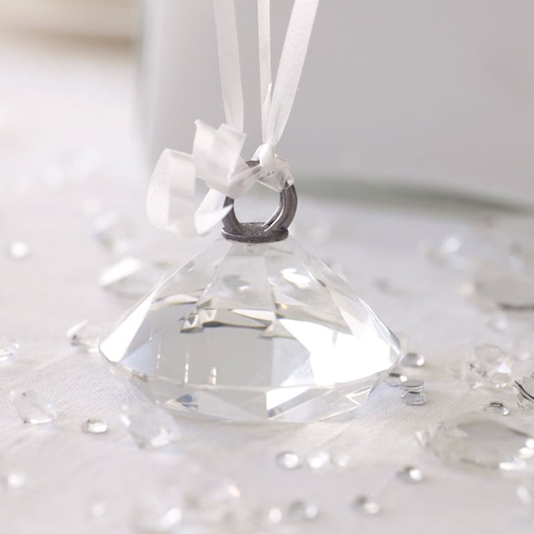 Crystal Diamond Balloon Weights - Elegant Home Decor and Party Supplies