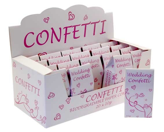 Pink & White Tissue Party Confetti - Perfect for Weddings and Celebrations