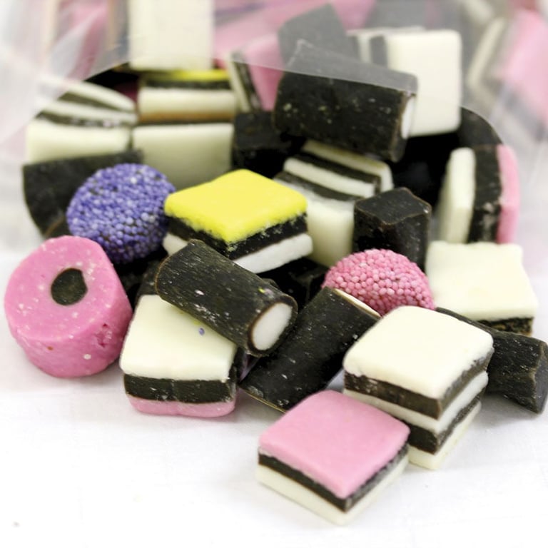 Liquorice Allsorts Traditional Sweets 500g Bag of Chocolaty Licorice Treats