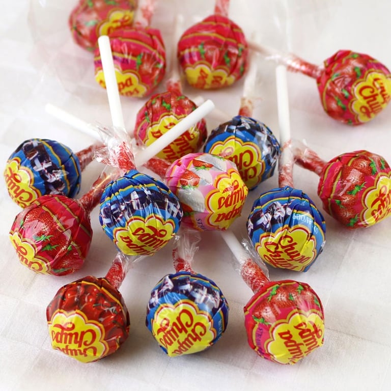 Chupa Chups Fruit Flavored Lollipop Pack - Sweet Treats x20