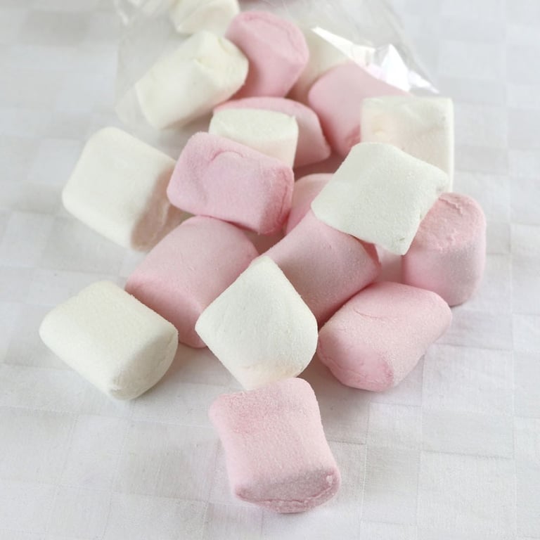 Pink & White Giant Marshmallows 200g - Sweet Treats for Snack Lovers