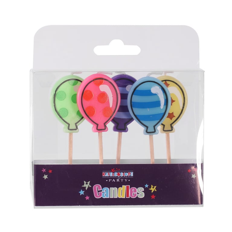 Balloon Shaped Candles - Set of 6 Home Decor Party Supplies