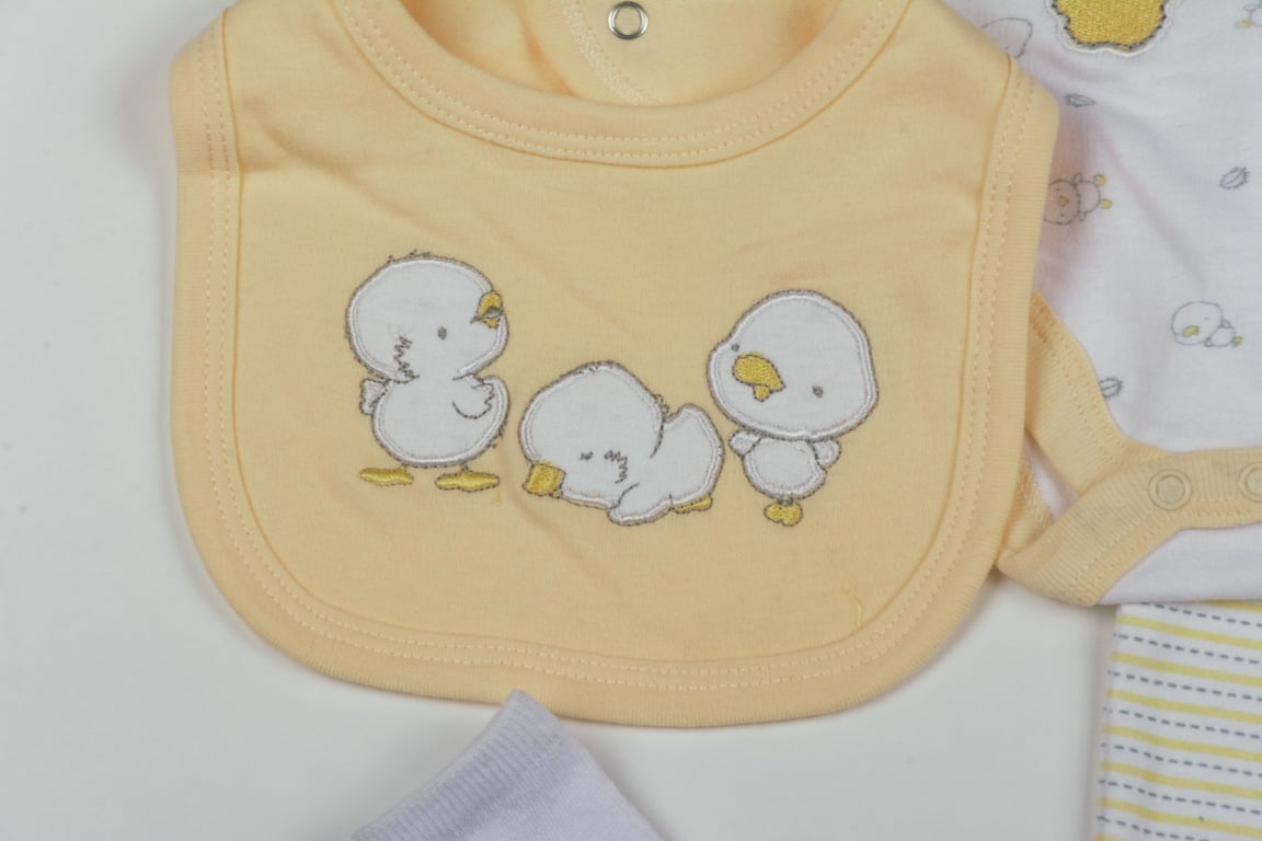Watch Me Grown 4 Piece Chick Gift Set for Baby Girls (3-12 Months) - Adorable Infant Shower or Nursery Wear Outfits
