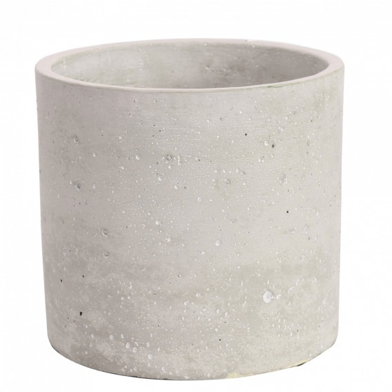 17cm Round Decorative Cement Outdoor Flower Pot for Home Garden Decoration
