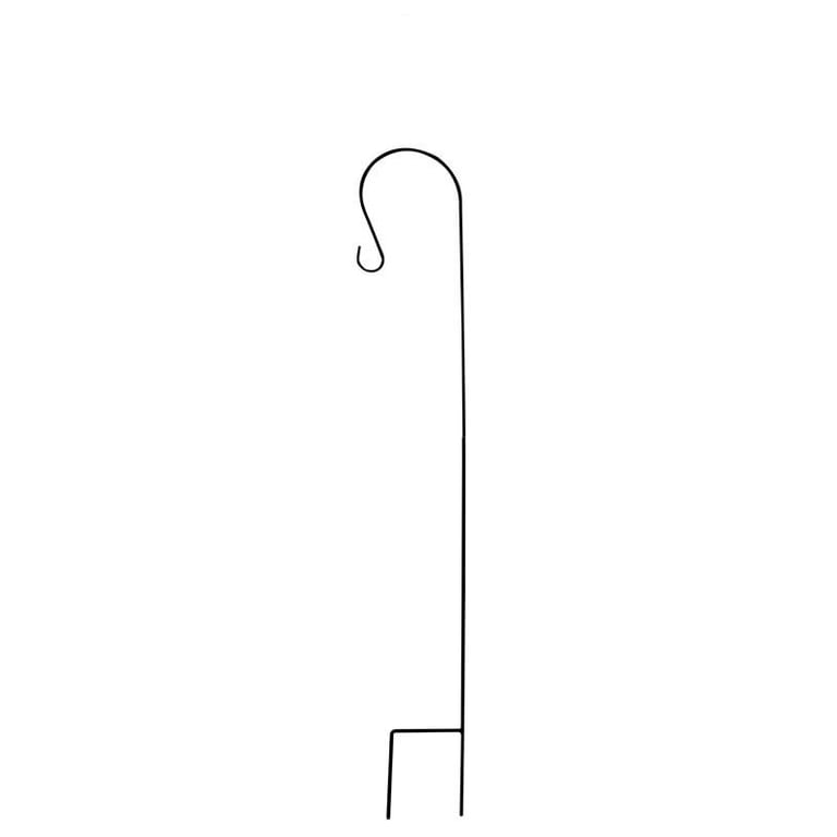 1m Metal Wire Lantern Hook - Decorative Wall Hanging Lighting Fixture Holder