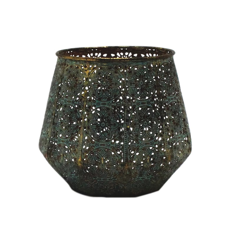 Morocco 16cm Lantern Style Candleholder - Traditional Moroccan Home Decor Indoor Lighting Fixture