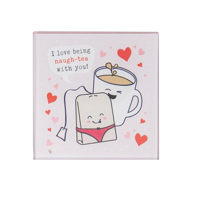 For Your Eyes Only Elegant Tea Time Essential Glass Coaster