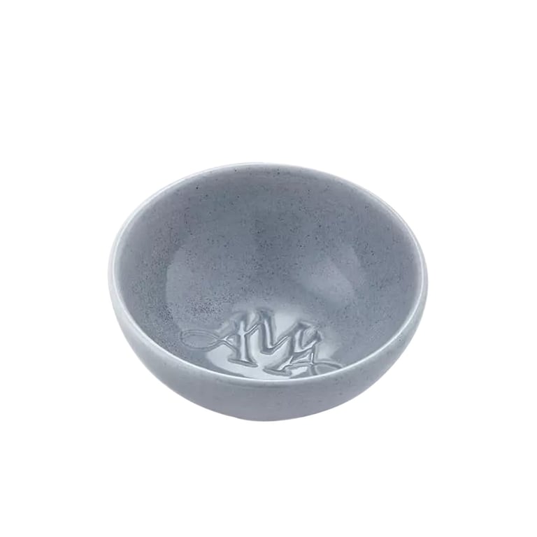 Ava May Oval Burner Bowl - Grey Tabletop Centerpiece for Home Decor and Cooking