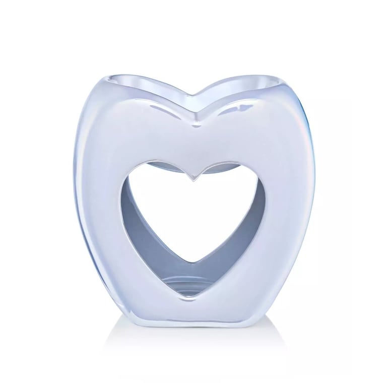 Ava May Heart Shaped Burner - Pearlised White Kitchen Decor Lamp