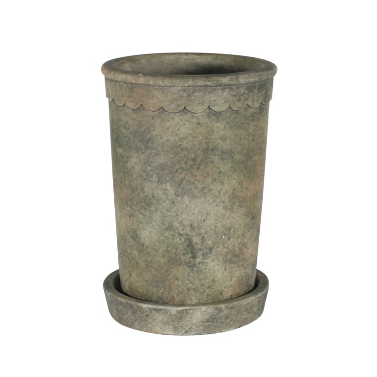 Medium Cement Paysanne Planter - Durable Home Decor Garden Planter for Indoor and Outdoor Use