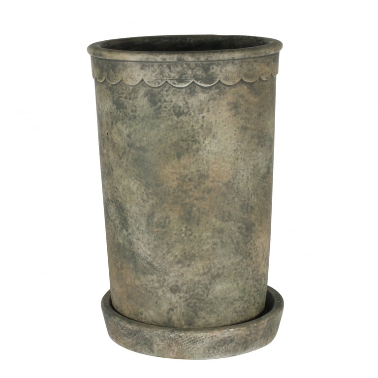 Large Cement Paysanne Planter - Rustic Garden Decor with Natural Beauty