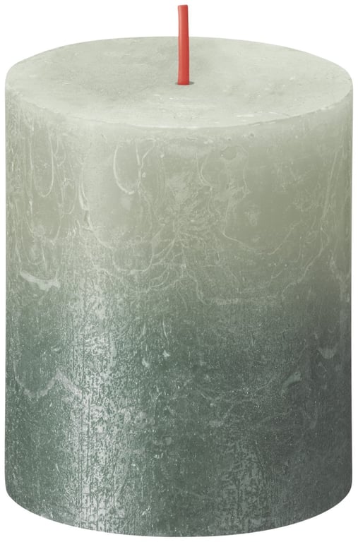 Foggy Green Oxid Blue Bolsius Rustic Metallic Candle - Warm Home Decor for Indoor Fragrance