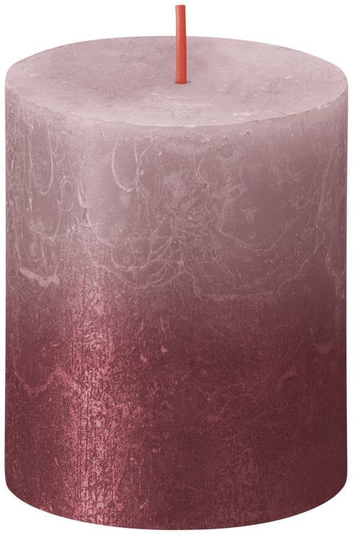 Rose Red Bolsius Rustic Metallic Home Fragrance Candle - Decorative Scented Candle