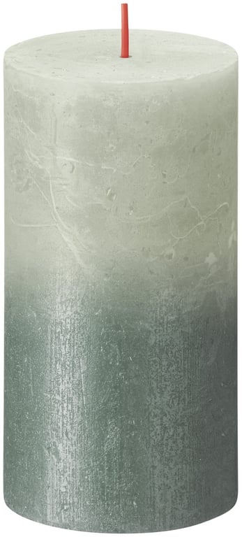 Bolsius Rustic Faded Foggy Green Oxid Blue Metallic Candle - Home Fragrance Scented Candle