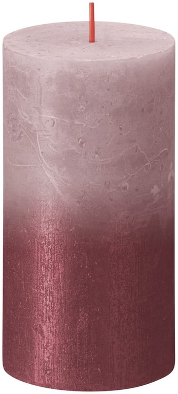 Rustic Metallic Rose Red Bolsius Candle - 130 x 68mm Home Decor Indoor Fragrance