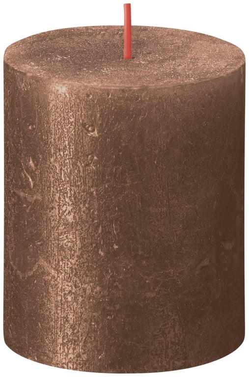 Bolsius Rustic Shimmer Metallic Copper Candle for Home Decor