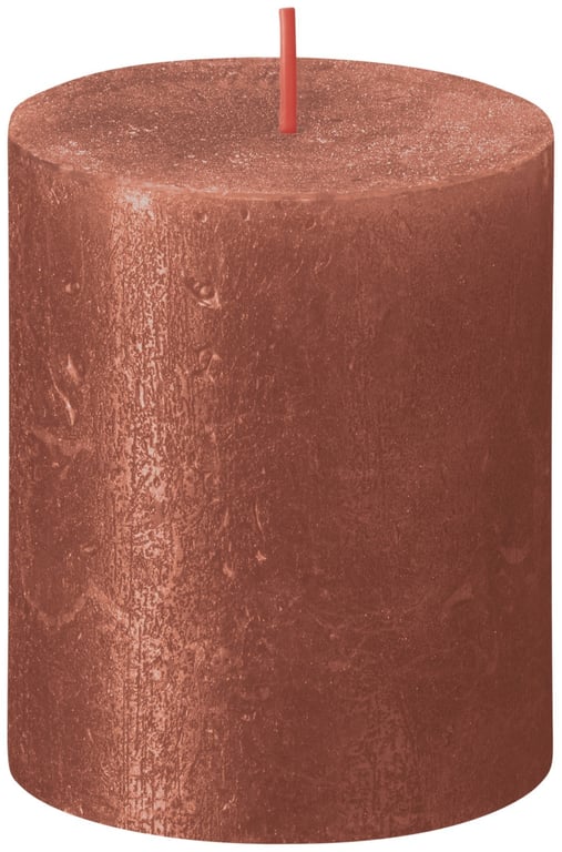Amber Bolsius Rustic Shimmer Metallic Candle - Elegant Home Decor Candle for Indoor Decoration