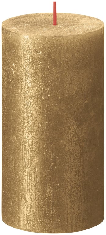 Gold Bolsius Rustic Shimmer Metallic Home Decor Candle