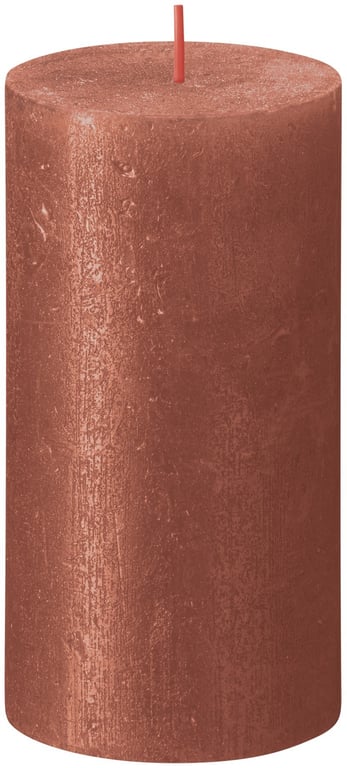 Amber Bolsius Rustic Shimmer Metallic Candle - Home Decor Accent with Warm Amber Scent