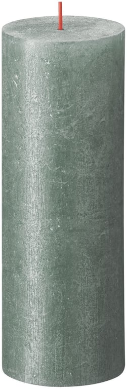 Blue Bolsius Rustic Shimmer Metallic Candle - Elegant Home Decor with Soft Blue Glow