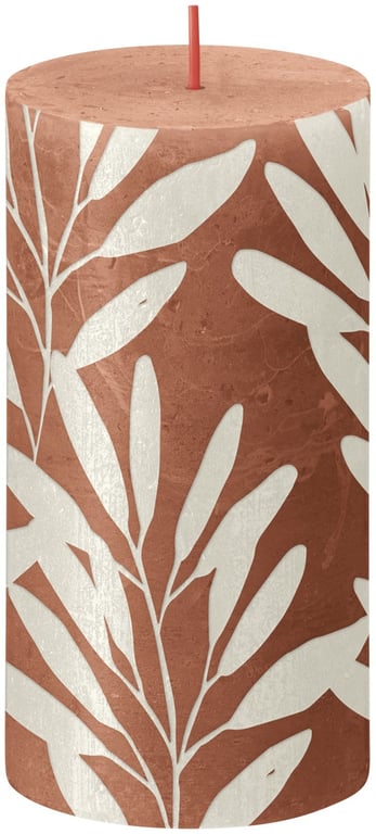 Rusty Pink Sage Bolsius Rustic Silhouette Candle - Indoor Home Fragrance Decor 130 x 68mm
