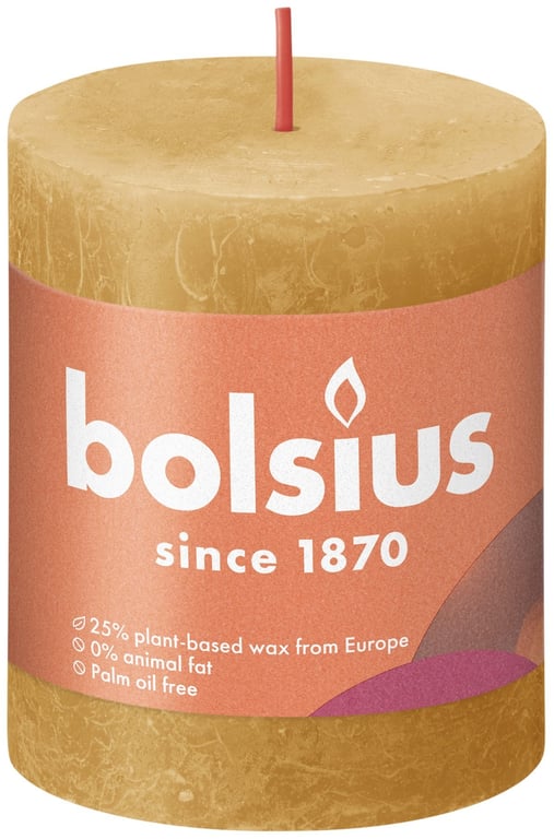 Honeycomb Bolsius Rustic Shine Pillar Candle