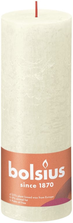 Bolsius Rustic Shine Soft Pillar Candle - Classic Home Decor Lighting Solution