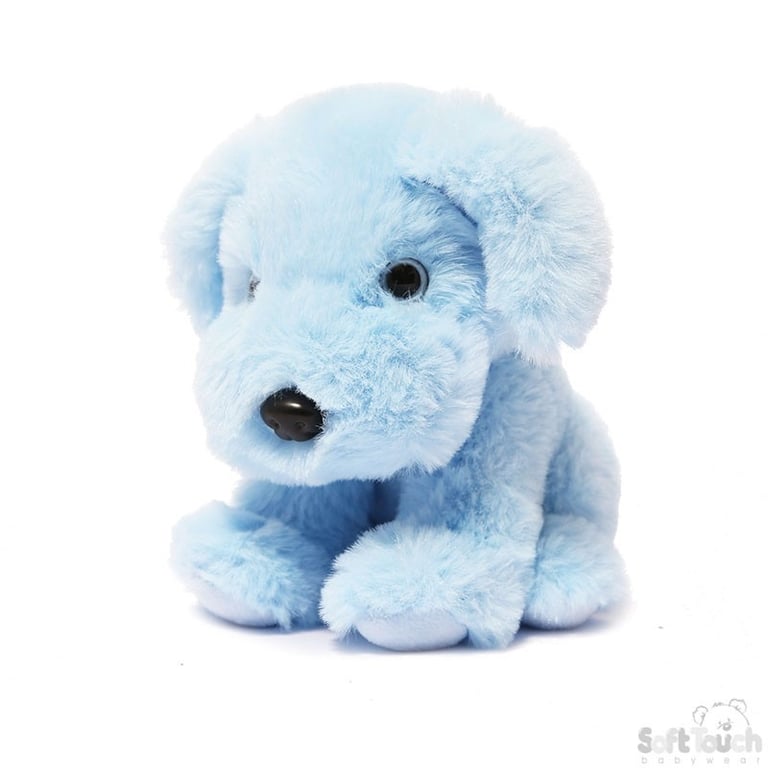 Blue 15cm Soft Puppy Toy - Dog Chew and Training Companion